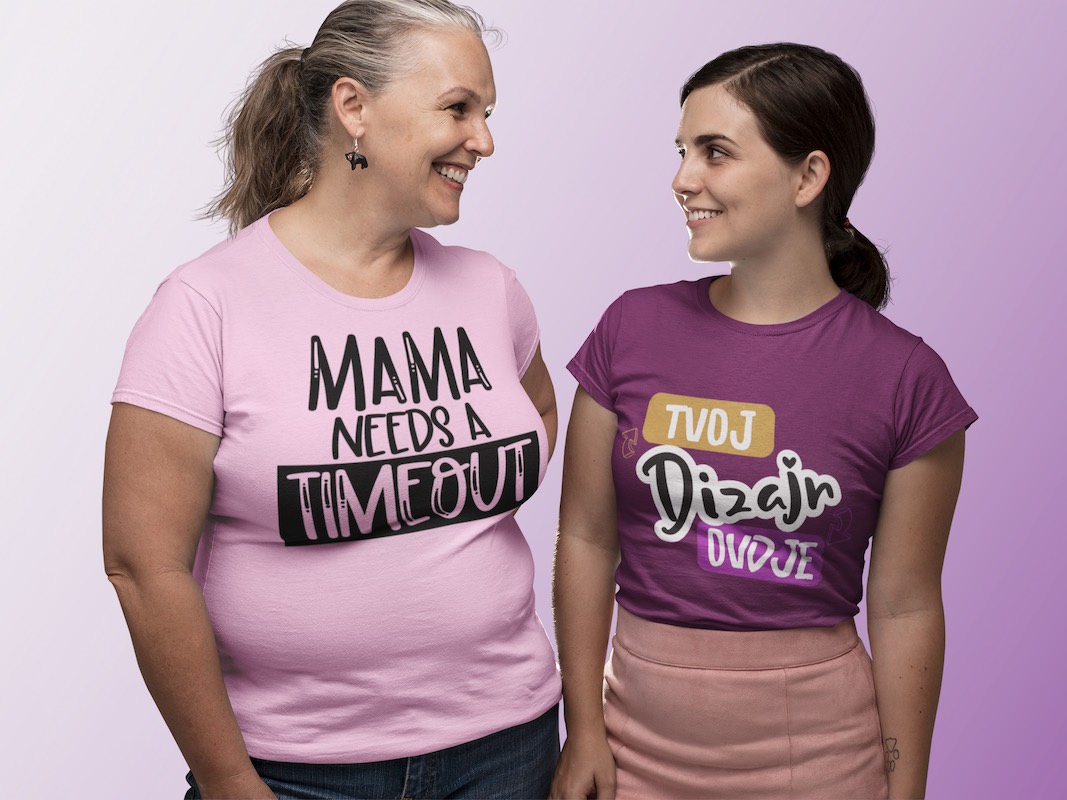 Majčin Dan s Originalnim Tiskom na Majice