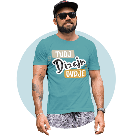 Muske kratke majice s tiskom