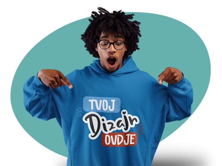 Kreirati Dukserica s tiskom po želji - puppynator.hr